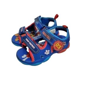Paw Patrol Blue Velcro Strap Sandals 8T